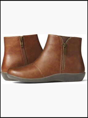 Chic Ankle Boots Flat Casual Comfortable Walking Booties Side Zipper